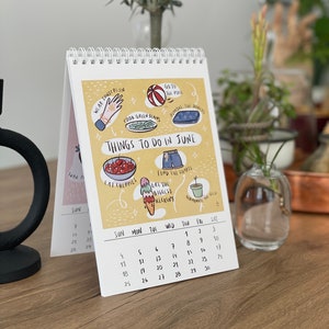 Things To Do Calendar 2024, Desktop Calendar, Monthly Calendar, Illustrated Calendar, Calendar 2024, Gift For Everyone, New Year Gift, Cute image 9