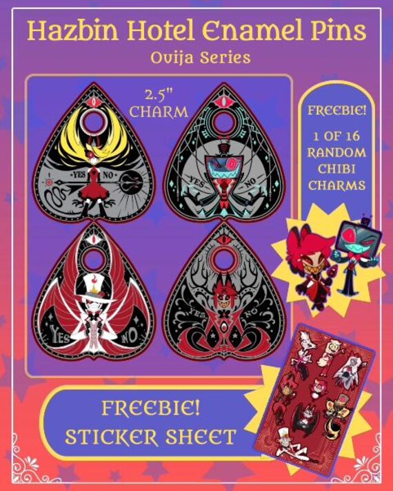 Hazbin Hotel - Ouija Enamel Pin Series - Etsy