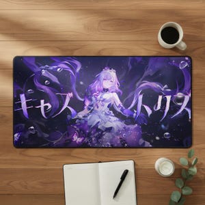 Honkai Star Rail Mouse Pad, Anime RPG Mousepad, Space Fantasy Desk Mat, Sci Fi Gaming Desk Setup, Anime Desk Decor, Gamer Gift