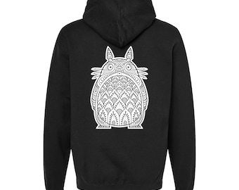Ornate Totoro Hoodie - Unisex - Studio Ghibli
