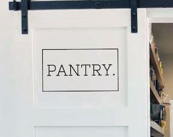 Pantry Door Decal - Kitchen Vinyl Lettering