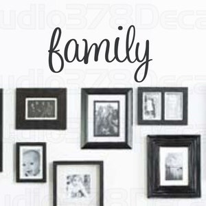 Family Wall Decal - Vinyl Wall Decor - Family Wall Phrase - Home Decor - Vinyl Lettering - Wall Lettering -  13x7