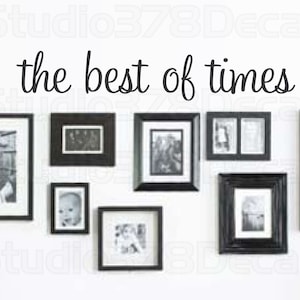 The Best of Times Wall Decal - Vinyl Wall Decor - Family Wall Phrase - Home Decor - Vinyl Lettering - 36x6