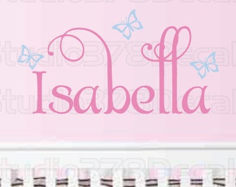 Custom Name Decal Zebra Print Nursery Wall Decor - Etsy