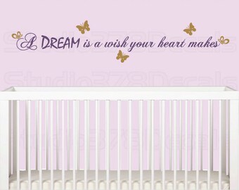 Cinderella Quote Vinyl Wall Decal – Princess Nursery Decor