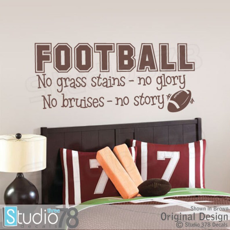 football vinyl wall decal