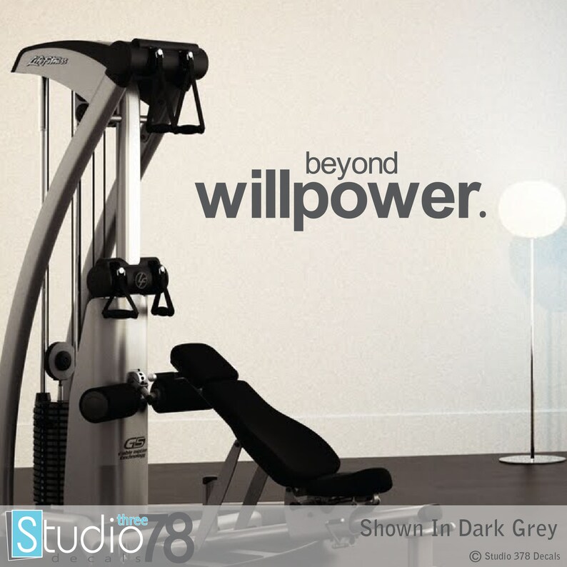 Workout Room Vinyl Wall Decal Workout Motivation Quote Etsy