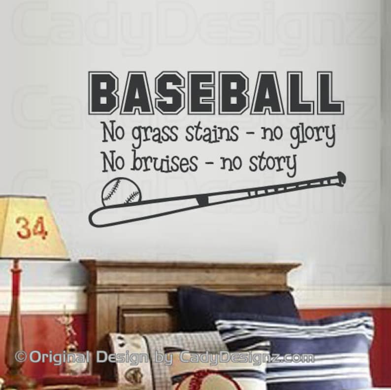 baseball sports vinyl wall