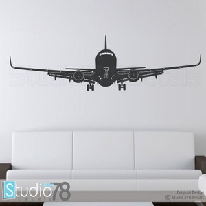 Airplane Wall Decal - Airplane Decor - Childrens Decor - Nursery Wall Decals - Airplane Sticker - Aviation Room Decor