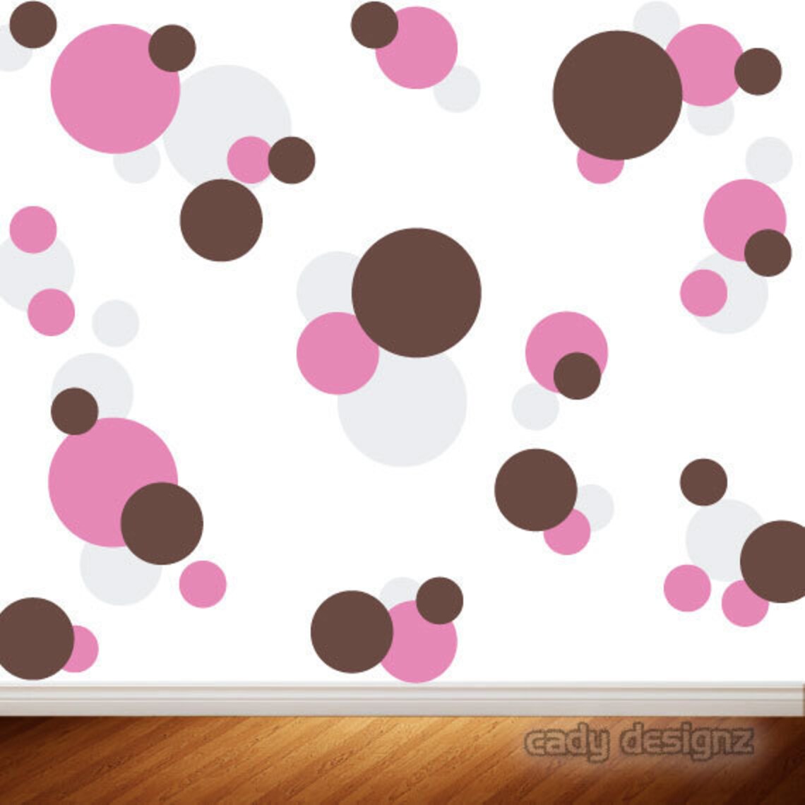 Polka Dots Vinyl Wall Decals Childrens Decor Nursery Wall Etsy