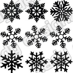 Snowflakes 4in Window Decals Christmas Holiday Decorations Winter Decor Vinyl Window Decals 15 Pack image 2