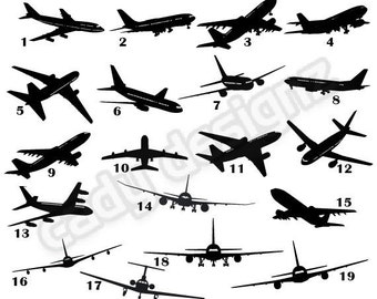 Airplane Vinyl Wall Decals - Airplanes Nursery Decor Stickers - Airplane Wall Decals - Aviation Decor - Pick Your Style - Choice of 20