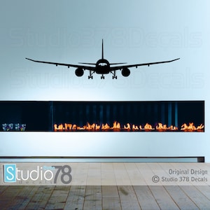 Airplane Wall Decal - Airplane Decor -B787 Dreamliner - Childrens Decor - Nursery Wall Decals - Airplane Sticker - Aviation Room Decor