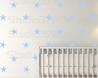 Star Pattern Vinyl Wall Decals | Nursery Decor