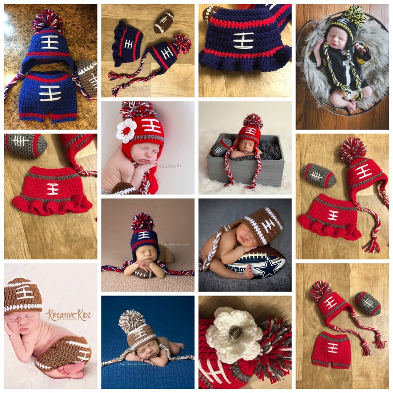 NEW ENGLAND Patriots BABY Boy Girl Hat Newborn Crochet Etsy