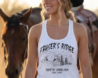 Fraser's Ridge Racerback and V-Neck, North Carolina Tank Top, Outlander Tee WPS121