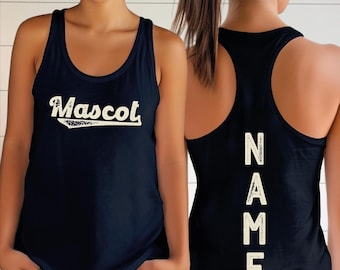 Custom Name School Racerback and Vneck, Custom Group Sports Gift WPS096