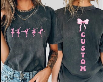 Custom Dance Comfort Colors Shirt, Personalized Dance Tee, Dance Mom Gift WPS138