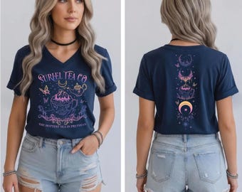 Suriel Tea Co Racerback and Vneck Shirt, Sarah J Maas Tank Top, Book Lover Gift WPS081