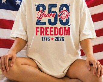 USA 250th Anniversary Comfort Colors Shirt, 4th July Family Shirts, Independence Day Gift WPS082