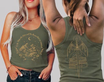 Velaris Racerback and Vneck Shirt, Bookish Tank Top WPS078