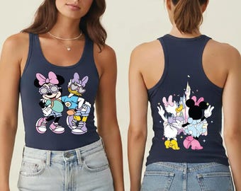 Disney Besties Racerback & Vneck Shirt, Minnie and Daisy Besties Tank Top, Birthday Gift WPS087