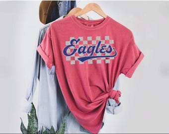 Custom Mascot Name Comfort Colors Shirt, School Spirit Shirt, Mascot Shirt WPS007