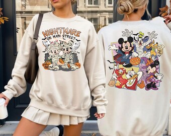 Mickey and Friends Halloween Sweatshirt & Hoodie, Disney Halloween Gift, WPS085
