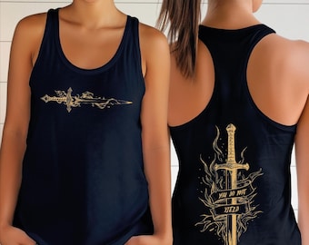 Two sided You Do Not Yield Racerback and Vneck Shirt, Sarah J Maas Tshirt WPS062