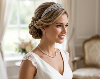 Replica of the Queen Mary Bandeau Tiara by Meghan Markle