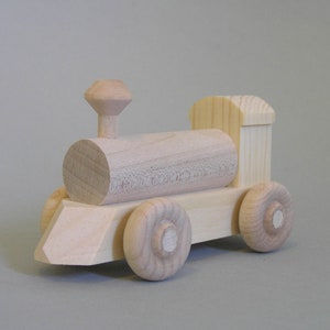 Wooden Toy Locomotive