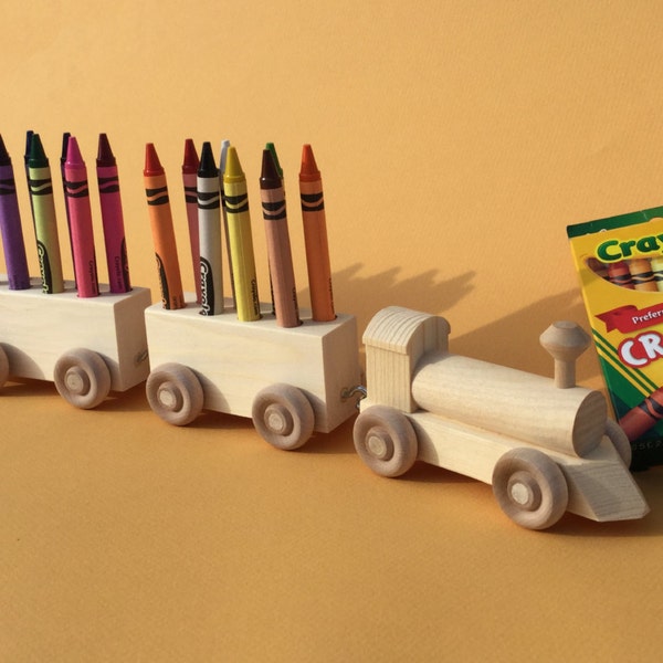 Wood Crayon Holder Etsy