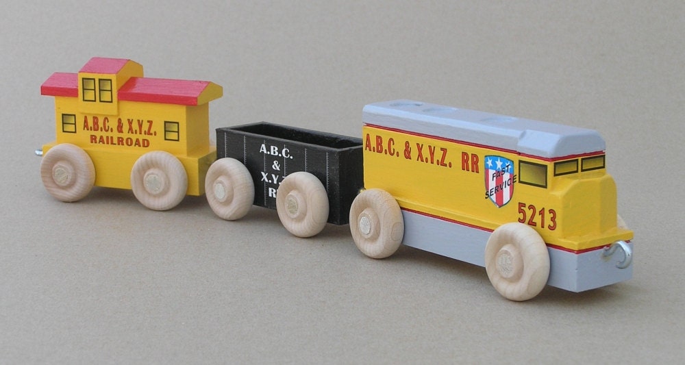 Tren de carga de juguete de madera Versión corta | Etsy