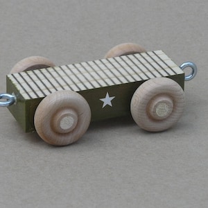 Wooden World War II Army Flat Car