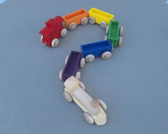 Wooden Toy Train   The Rainbow Train
