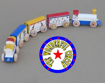 Circus Train - Wooden Toy Train Set