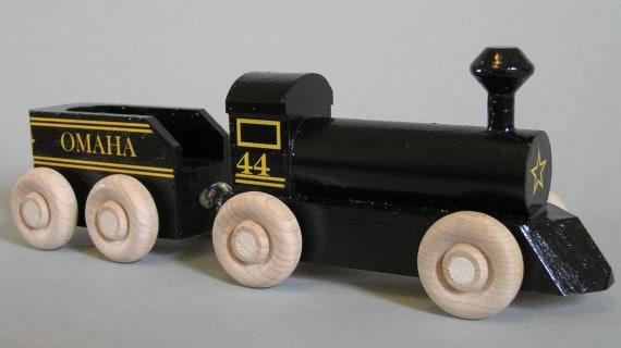 Black train cheap toy