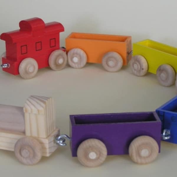 Wooden Toy Train   The Rainbow Train