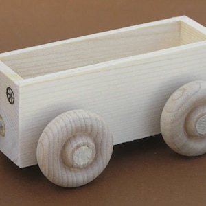 Wooden Toy Train Gondola Car