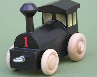 Wooden Toy Train Steam Switch Engine