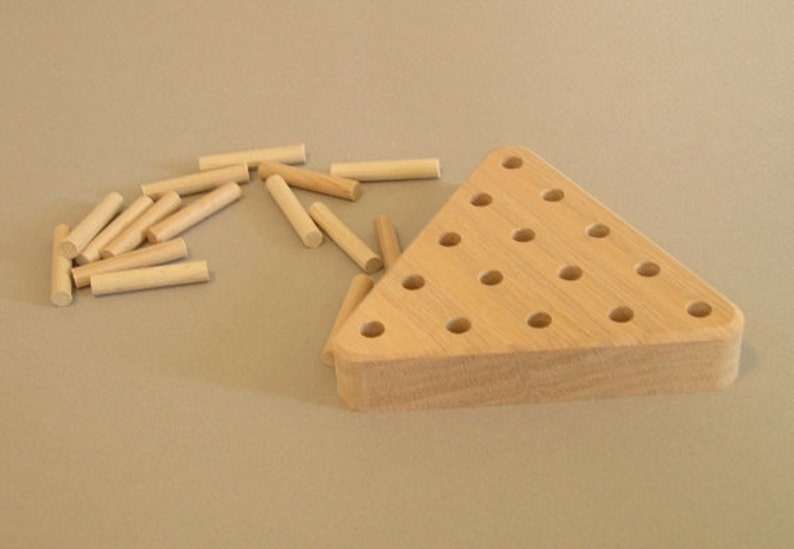 Wooden Pegboard Game. Cracker Barrel Game. A Wooden Toy. A Etsy