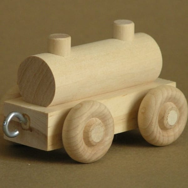 Wooden Toy Train Tank Car