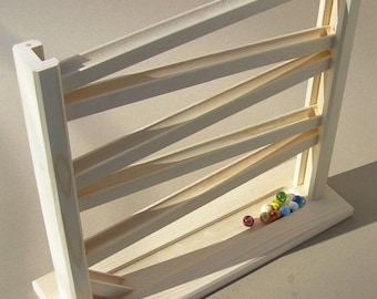 Wooden Marble Game.  FREE shipping!  Also called a marble run, marble slide, marble race.