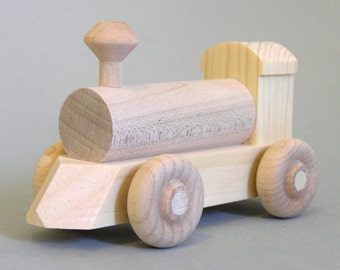 Wooden Toy Locomotive