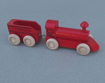 Red Toy Painted Locomotive Set