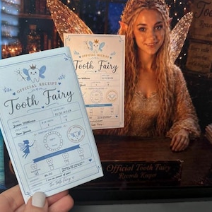 Tooth Fairy Receipt Printable Certificate First Tooth Lost Keepsake Digital Download Editable Letter Template Boy Milestone Document Child