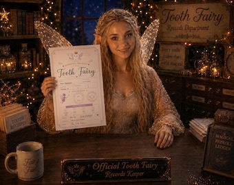 Tooth Fairy Receipt + Video Printable Certificate | First Tooth Lost | Realistic Tooth Fairy Letter | Kids Tooth Fairy Letter | Lost Tooth