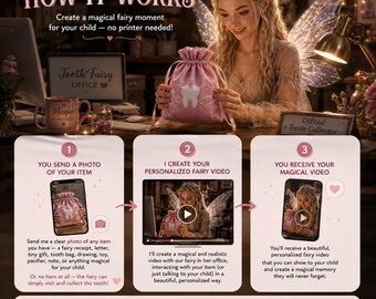 Tooth Fairy Video Personalized Message Custom Proof Magical Keepsake Recording Child Milestone Memory First Lost Tooth Gift Fairy Receipt