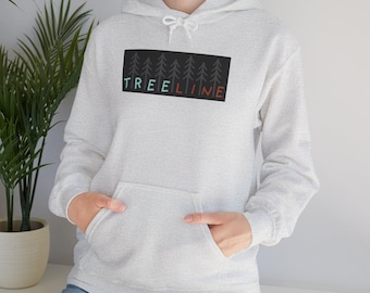 TreeLine Golf Co. / Logotipo minimalista en bloques / Sudadera con capucha de golf / Humor sobre golf