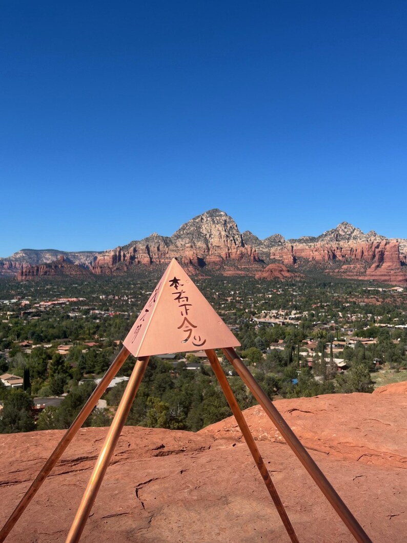 Pyramid Copper Rods Copper Pyramid Charging Station - Etsy